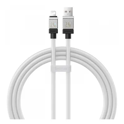 USB töltő- és adatkábel, Lightning, 100 cm, 2400 mA, törésgátlóval, gyorstöltés, Baseus Coolplay