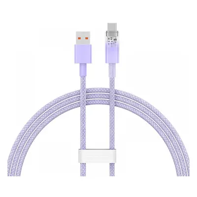 USB töltő- és adatkábel, USB Type-C, 100 cm, 6000 mA, 100W, gyorstöltés, cipőfűző minta, Baseus 