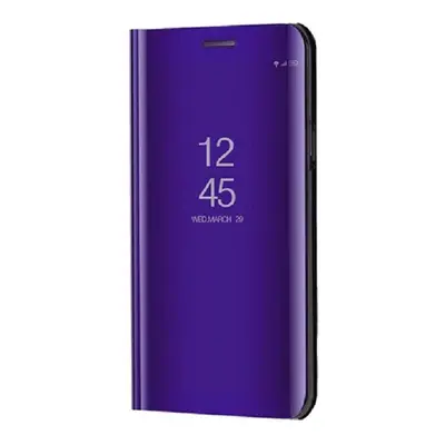 LG G8 ThinQ G820Q, Oldalra nyíló tok, hívás mutatóval, Smart View Cover, lila (utángyártott)