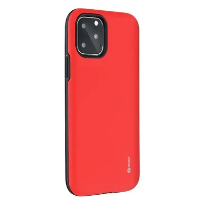 Xiaomi Redmi 8A, Szilikon tok, műanyag kerettel, közepesen ütésálló, Roar Rico Armor, piros