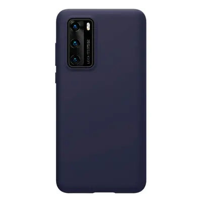 Huawei P40, Szilikon tok, gumírozott, Nillkin Flex Pure, kék