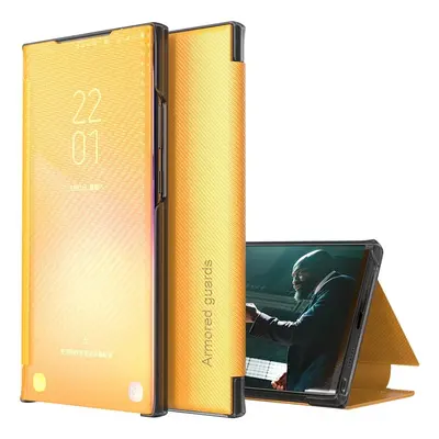 Xiaomi Redmi Note 9 5G, Oldalra nyíló tok, stand, hívás mutatóval, kevlár minta, Wooze Smart Vie