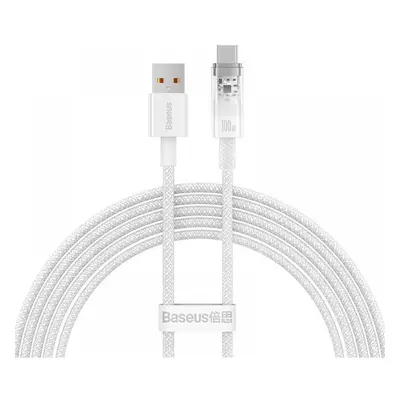 USB töltő- és adatkábel, USB Type-C, 200 cm, 6000 mA, 100W, gyorstöltés, cipőfűző minta, Baseus 