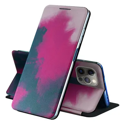 Samsung Galaxy A02 SM-A022F, Oldalra nyíló tok, stand, festék minta, Wooze Flashy Colors, színes