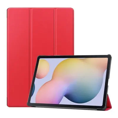 Samsung Galaxy Tab S7 Plus 12.4 / Tab S7 FE 12.4 / Tab S8 Plus 12.4, mappa tok, Trifold, piros