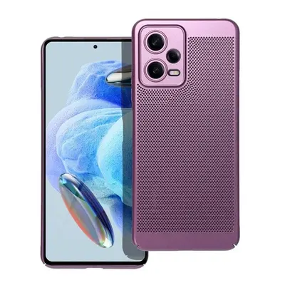 Xiaomi Redmi Note 12 5G / Poco X5 5G, Műanyag hátlap védőtok, légáteresztő, lyukacsos minta, Bre