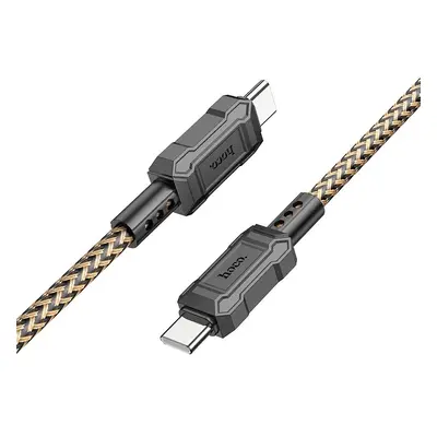 USB Type-C töltő- és adatkábel, USB Type-C, 100 cm, 3000 mA, 60W, törésgátlóval, gyorstöltés, PD