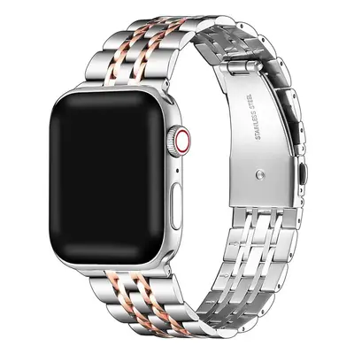 Apple Watch 4-6, SE, SE (2022) (38 / 40 mm) / Watch 7-9 (41 mm), fém pótszíj, rozsdamentes acél,