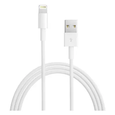 USB töltő- és adatkábel, Lightning, 50 cm, Apple, fehér, gyári