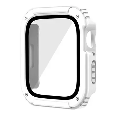 Apple Watch 1-3 (42 mm), Műanyag védőkeret, kijelzővédő üveggel, közepesen ütésálló, szíj nélkül