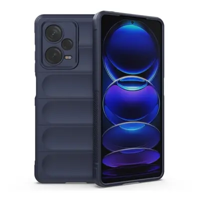 Xiaomi Redmi Note 12 Pro Plus 5G, Szilikon tok, közepesen ütésálló, 3D minta, sötétkék