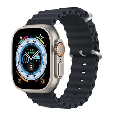 Apple Watch 1-6, SE, SE (2022) (42 / 44 mm) / Watch 7-8 (45 mm), szilikon pótszíj, állítható, hu