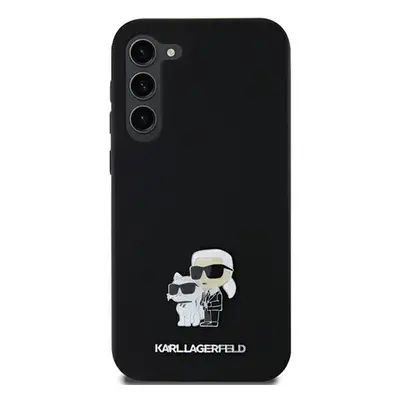 Karl Lagerfeld Karl&Choupette Metal Pin Samsung Galaxy A55 hátlap tok, fekete