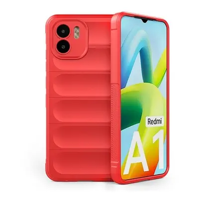 Xiaomi Redmi A1 / A2, Szilikon tok, közepesen ütésálló, 3D minta, piros