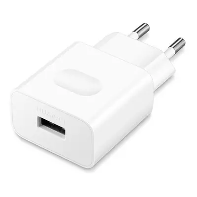 Hálózati töltő adapter, 18W, USB aljzat, gyorstöltés, Huawei AP32, fehér, gyári