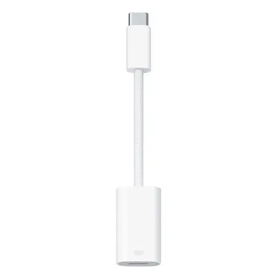 Adapter kábel, átalakító, USB Type-C - Lightning, Apple, fehér, gyári