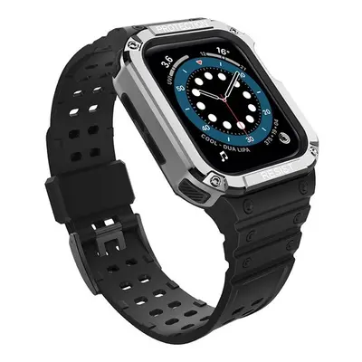 Apple Watch 1-6, SE, SE (2022) (38 / 40 mm) / Watch 7-9 (41 mm), Szilikon védőkeret, közepesen ü