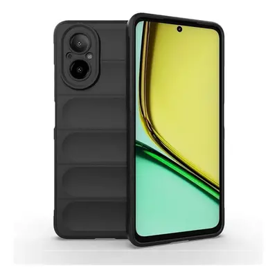 Realme C67 4G, Szilikon tok, közepesen ütésálló, 3D minta, fekete