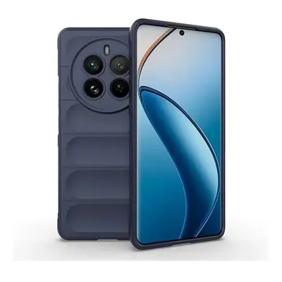 Realme 12 Pro / 12 Pro Plus, Szilikon tok, közepesen ütésálló, 3D minta, sötétkék