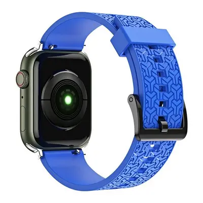 Apple Watch 1-6, SE, SE (2022) (38 / 40 mm) / Watch 7-8 (41 mm), szilikon pótszíj, állítható, 3D