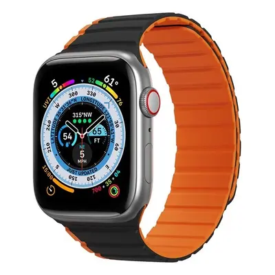 Apple Watch 1-6, SE, SE (2022) (38 / 40 mm) / Watch 7-8 (41 mm), szilikon pótszíj, mágneses zár,