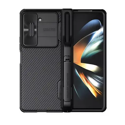 Samsung Galaxy Z Fold5 SM-F946B, Műanyag hátlap + szilikon keret, közepesen ütésálló, kamera véd