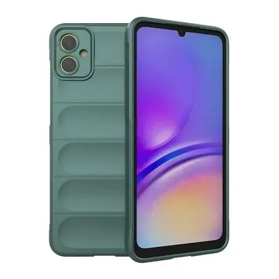 Samsung Galaxy A05 SM-A055F, Szilikon tok, közepesen ütésálló, 3D minta, sötétzöld