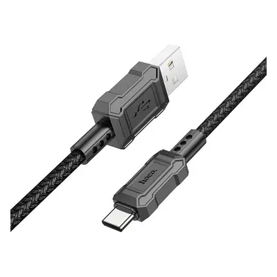 USB töltő- és adatkábel, USB Type-C, 100 cm, 3000 mA, törésgátlóval, gyorstöltés, PD, cipőfűző m