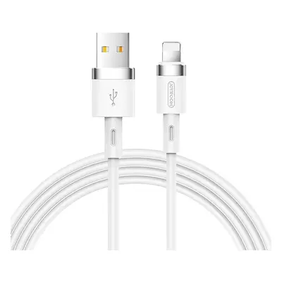 USB töltő- és adatkábel, Lightning, 120 cm, 2400 mA, törésgátlóval, gyorstöltés, Joyroom Liquid 