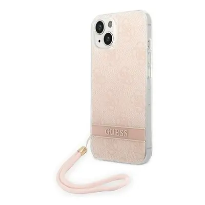 Guess 4G Print Strap Apple iPhone 14 Plus hátlap tok, pink