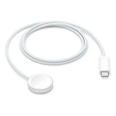 Apple Watch töltő, USB Type-C kábellel, 100 cm, mágneses, MX2H2ZM/A utódja, Apple, fehér, gyári