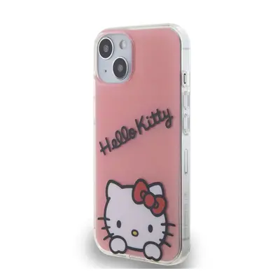 Hello Kitty IML Daydreaming Logo Apple Iphone 13 hátlap tok, rózsaszín