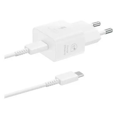 Hálózati töltő adapter, 25W, USB Type-C aljzat, USB Type-C - USB Type-C kábellel, PD, GaN, gyors