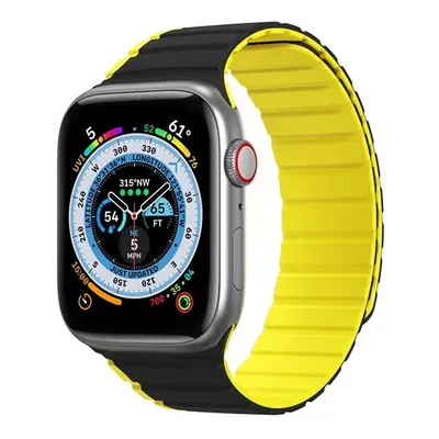 Apple Watch 1-6, SE, SE (2022) (38 / 40 mm) / Watch 7-8 (41 mm), szilikon pótszíj, mágneses zár,