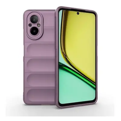 Realme C67 4G, Szilikon tok, közepesen ütésálló, 3D minta, lila