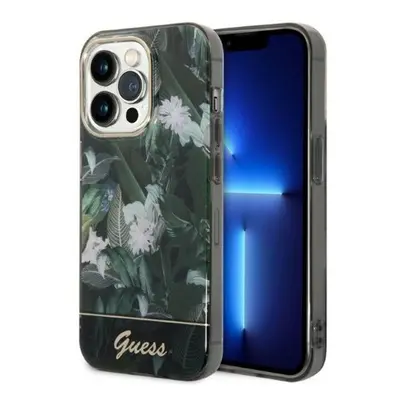 GuessJungle Collection Apple iPhone 14 Pro Max hátlap tok, zöld