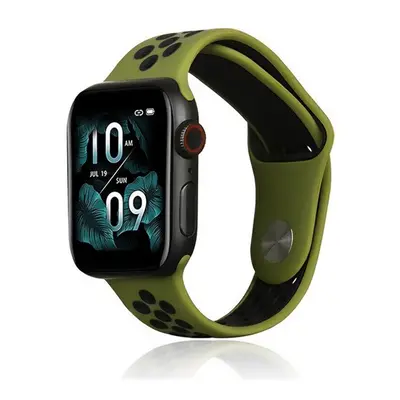 Apple Watch 1-6, SE, SE (2022) (38 / 40 mm) / Watch 7-9 (41 mm), szilikon pótszíj, állítható, ly