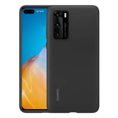 Huawei P40, Szilikon tok, fekete, gyári