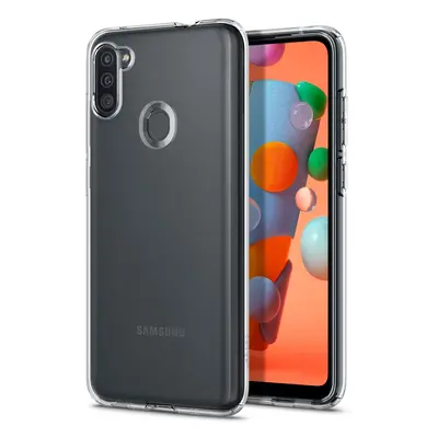 Samsung Galaxy A11 / M11 SM-A115F / M115F, Szilikon tok, Spigen Liquid Crystal, átlátszó