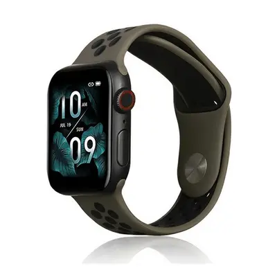 Apple Watch 1-6, SE, SE (2022) (38 / 40 mm) / Watch 7-9 (41 mm), szilikon pótszíj, állítható, ly