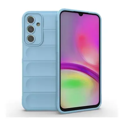 Samsung Galaxy A25 5G SM-A256B, Szilikon tok, közepesen ütésálló, 3D minta, világoskék