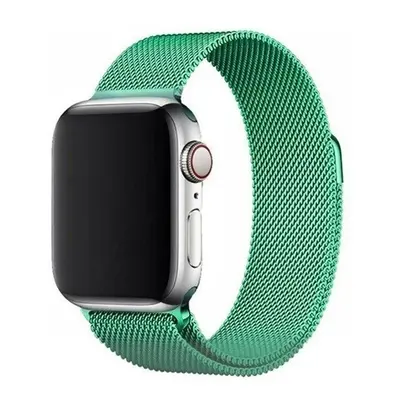 Apple Watch 1-6, SE, SE (2022) (42 / 44 mm), fém pótszíj, mágneses zár, milánói stílus, világosz