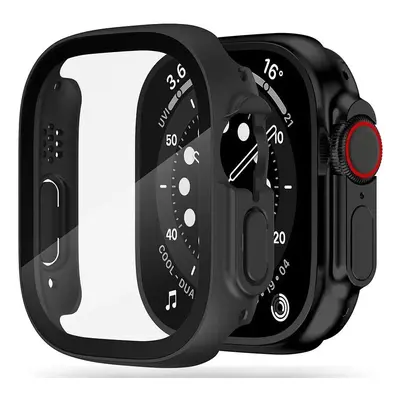 Apple Watch Ultra (49 mm), Műanyag védőkeret, kijelzővédő üveggel, szíj nélkül, TP Defense360, f