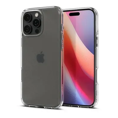 Apple iPhone 16 Pro, Műanyag hátlap védőtok + szilikon keret, Spigen Ultra Hybrid Matte, áttetsz