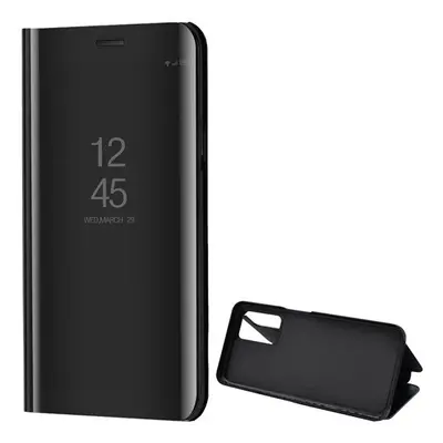 Oppo A16 / A16s / A54s / A56 5G, Oldalra nyíló tok, hívás mutatóval, Smart View Cover, fekete (u