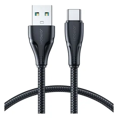 USB töltő- és adatkábel, USB Type-C, 120 cm, 3000 mA, törésgátlóval, gyorstöltés, cipőfűző minta