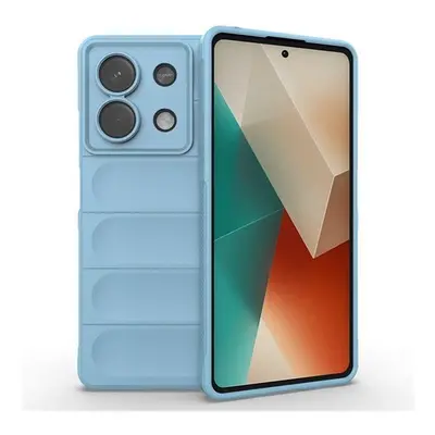 Xiaomi Redmi Note 13 5G, Szilikon tok, közepesen ütésálló, 3D minta, világoskék