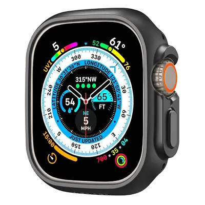 Apple Watch Ultra (49 mm), Műanyag védőkeret, szíj nélkül, Spigen Thin Fit, fekete