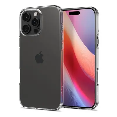 Apple iPhone 16 Pro, Szilikon tok, Spigen Liquid Crystal, átlátszó