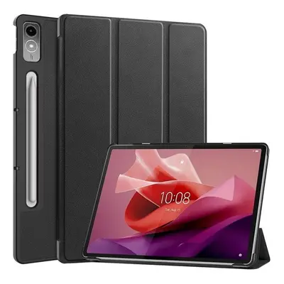 Lenovo Tab P12 (12.7) TB-370, mappa tok, Trifold, fekete